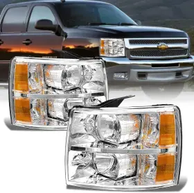 Sharewin 784529195354 2007-2014 Silverado Headlight Assembly For 2007 2008 2009 2010 2011 201