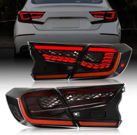 Tl-009-2a Sinyato Indust Led Tail Lights For Honda Accord 10th Gen 2018-2022 3d Dragon Scale Design With