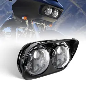 Sktyants 737420688753 Dual Led Headlight For Motorcycle Road Glide 2004-2013 Motocycle Pro