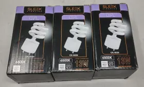 Gu24 Sleek Lighting 682131530344 3 - 13 Watt 50w Replacement Cfl Base 2 Prong Light Bulbs