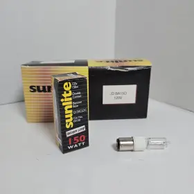 Sunlite 03130 Lot/11 Vintage Individual Halogen Lamp 120v 150w Q150cldc Bayonet