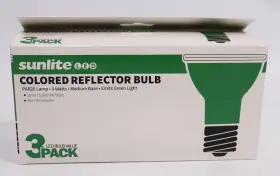 Sunlite 653703402505 Led Par20 Colored Recessed Light Bulb 3 Watt 50w Equivalent Medium