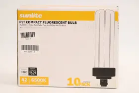 Sp65k Sunlite 653703405933 Plt42/e/sp65k/10pk 6500k Daylight Fluorescent 42w Pld Triple U-shaped