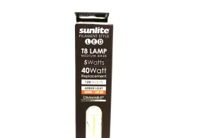 Sunlite 653703805191 Led Filament T8 Tubular Light Bulb 5-watts 40w Equivalent 450 Lumens #2