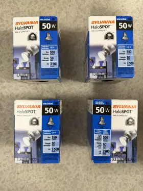 Sylvania 046135145001 Halospot Par 20 Capsylite 50w Halogen 2.5 Inch 120v 550 Lumes Pack Of 4