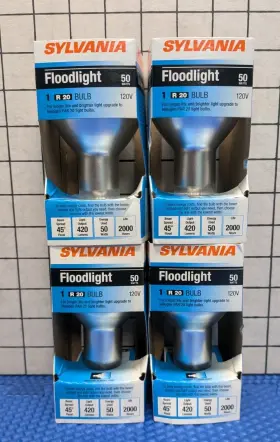 Sylvania 046135148330 4 50w R20 Narrow Floodlight Philips Director Track Hi Hat Long Neck