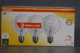 40g25 Sylvania 046135158711 15871 - 40g25/rp G25 Decor Globe Light Bulb 2ct