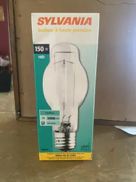 Et23.5 Sylvania 046135674488 150w Hid S55 High Pressure Sodium Clear Bulb