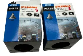 Sp10 Sylvania 120par/cap/spl/sp10 Lot Of 2 Capsylite Par38 Lamp Bulb Spotlight 120v