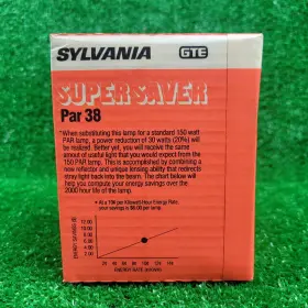 13943 Sylvania Genuine Super Saver Par 38 150w Halogen Flood Bulb Medium Base 25 Usa #3