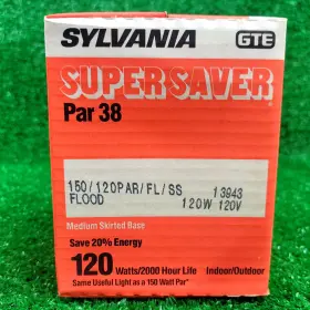 13943 Sylvania Genuine Super Saver Par 38 150w Halogen Flood Bulb Medium Base 25 Usa