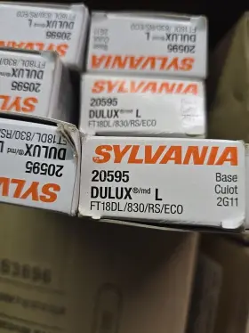 20595-6 Sylvania 6 Pack 20595 Dulux L Ft18dl/830/rs/eco 18 Watt Cf Bulk Pricing 20595-6 Sylvania 6 Pack 20595 Dulux L Ft18dl/830/rs/eco 18 Watt Cf Bulk Pricing
