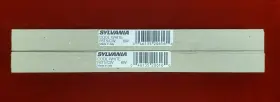 20616 Sylvania Lot Of 2 F6t5/cw Fluorescent Lamps 4200k 6w 9 Inch Made In Italy