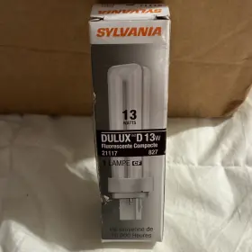 Sylvania 21117 Dulux D 13w Fluorescent Compact Light Bulb