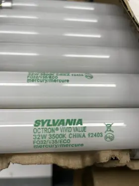 22437-7 Sylvania Fo32/v35eco 30 Pack T8 Fluorescent Lamps - 3500k 32w 4ft