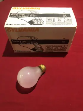 Sylvania 25a/12v Pack Of Six 25 Watt Inside Frost Soft White 385 Lumens A19 Light Bulbs #2