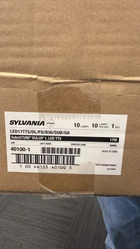 Led17tt5 Sylvania 40100-1 Led17tt5/dl/fg/830/sub/g8 Substitube Dulux Led Tt5 Case Of 10