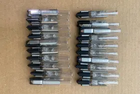 48c3 Sylvania 48 Volt Base 3 Vintage Miniature Lamp / Bulb 10pcs