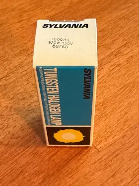 58760 Sylvania New Tungsten Halogen Lamp #58760 100q/cl 100w 130v E11 Mini Base
