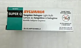 58764 Sylvania Super Q Tungsten Halogen Light Bulb 250q/cl/mc 250w 130v E11 Mini C