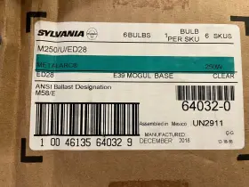 64030-0 Sylvania 64030 New Genuine Oem Full Case Of 6 Bulbs M175/u/ed28