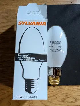 Lu150 Sylvania 67509 Lumalux High Pressure Sodium Lamp E17 Bulb Lu150/med Ballast S55 Lu150 Sylvania 67509 Lumalux High Pressure Sodium Lamp E17 Bulb Lu150/med Ballast S55
