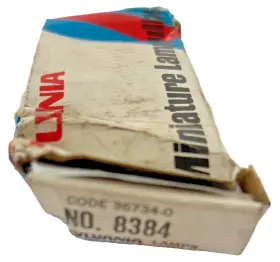 8384 Sylvania Miniature Lamp Bulbs Box Of 10