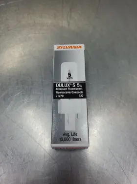 Sylvania Cf5ds/827/eco Dulux S Compact Fluorescent 5w. 5e-19