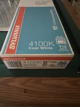 Sylvania F40cwxcvp 6 New 40w T12 48 Inch 4100k Cool White Fluorescent Bulbs