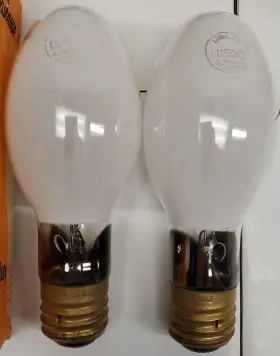 Ed23.5 Sylvania Lu50/d Lot Of 2 Nos Lumalux Hid High Pressure Sodium Mogul #2 Ed23.5 Sylvania Lu50/d Lot Of 2 Nos Lumalux Hid High Pressure Sodium Mogul #2