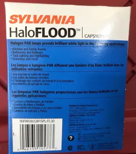 N93829 Sylvania 90-watt Floodlight Par38 Capsylite 1310 Lumens 2500 Hours #2