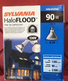N93829 Sylvania 90-watt Floodlight Par38 Capsylite 1310 Lumens 2500 Hours #3