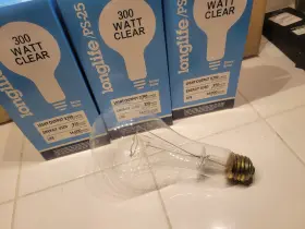 300ps25 Sylvania/sli 300ps25/cl 12 Pack 300 Ps25/cl Ps25 Light Bulb Voltage 130v Wattage 300w