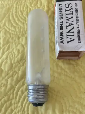 T1048ic Sylvania Lot Of 3 Frosted Tubular Light Bulb 120 Volts 40 Watts #2