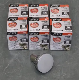 Lef2wgbf Tcp 7 Ba15d Elevator Light Bulb Led Lamp 120v Ac 2700k 150 Lm 2w