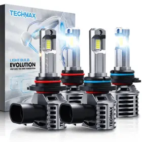 B0cpdsrxc8 Techmax 90059006 Light Bulbs Combo Hb3hb4 Fog With Fan 600 Bright