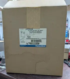 Thomas & Betts 2pg1/l9-m And Emergi-lite 6 Vdc Double Emergency Light