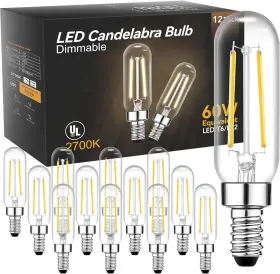 Qtsdb1-aus-l1 Tjoy Candelabra Led Bulbs Dimmable T6 12 Pack 2700k 60w Equivalent Qtsdb1-aus-l1 Tjoy Candelabra Led Bulbs Dimmable T6 12 Pack 2700k 60w Equivalent