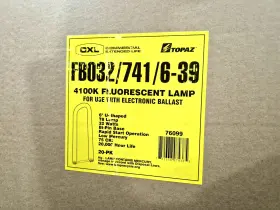 Topaz Cxl 76099 Lighting Fb032/741/6-39 U-bend Fluorescent 6 Inch Space T8 Case Of 20