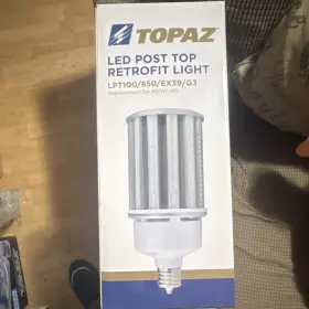 Topaz Lpt100/850/ex39/g3 Led Post Top Retrofit Light Ex39 Base 100w 5000k