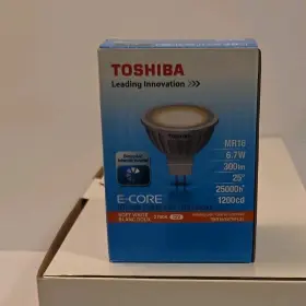 Toshiba 7mr16/827nfl25 E-core Led Lamp Mr16 6.7w 2700k 25 10 Pack