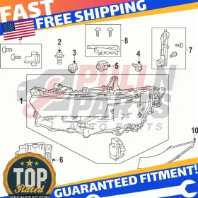 8119430160 Toyota Headlamp Retainer For Crown 23-25 - Left Position