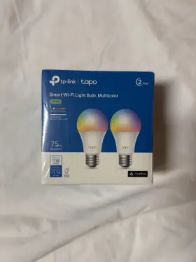 Tp-link Tl135e 2-pack Tp-link - Tapo A19 Wi-fi Smart Led Bulb 2-pack Multicolor