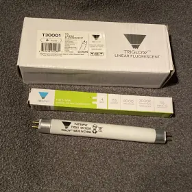 T30001 Triglow F4t5 Ww 6pk Linear Fluorescent Light Bulb 4w Warm White T5 Tube 3000k 6 Inch