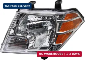 Trq 195591880442 Driver Side Headlight Assembly Compatible With 2009-2021 Nissan Frontier Ni2