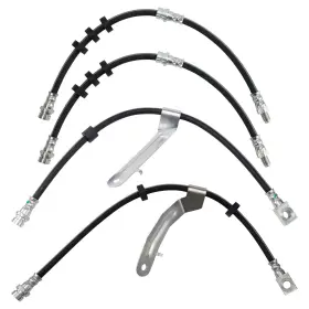 Trq Bla63935 Brake Hose Set Compatible With 2005-2007 Ford Escape 2005-2006 Mazda Trib