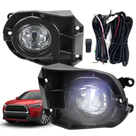 Uframe Ammslafl0260 Compatible With 2022 2023 2024 Toyota Corolla Cross 6000k White Led Fog Light