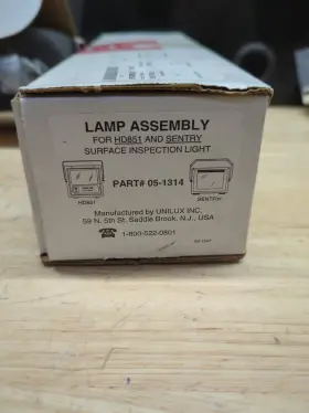 05-1314 Unilux 1pc Lamp For Hd851 And Sentry Surface Inspection Light 05-1314 Unilux 1pc Lamp For Hd851 And Sentry Surface Inspection Light