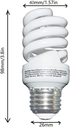 Unitedlux 603335779117 13 Watt Cfl Light Bulb 60 Soft White 2 Count Pack Of 1 #2