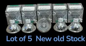 Jr24-50w Ushio 1001127 Halogen Light Mr16 Jr24-50w/fl36/fg Gu5.3 2-pin Lot Of 5 Nos